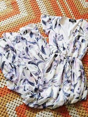 Lulus Floral Maxi Dress Where Wildflowers Grow Watercolor High Slit